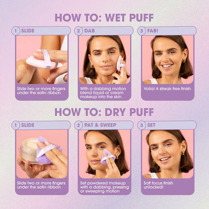 Manicare Wet & Dry Beauty Puffs 2 Pack