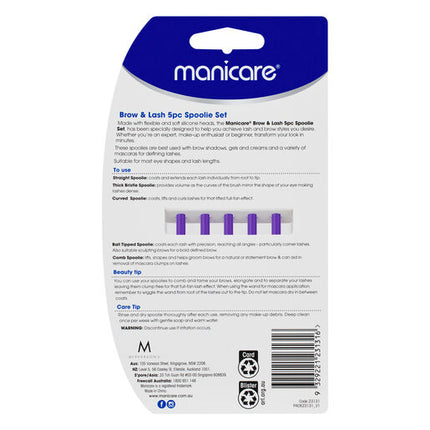 Manicare Brow & Lash Spoolie Set 5 Piece