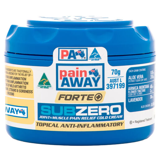 Pain Away Forte+ Sub Zero Joint & Muscle Pain Relief Cold Cream 70g