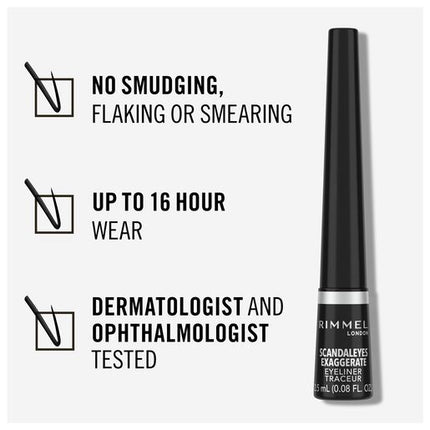 Rimmel Exaggerate Liquid Eyeliner Black