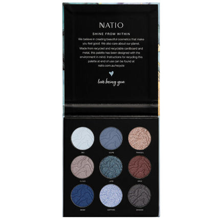 Natio Mineral Eyeshadow Palette Marine Lapis
