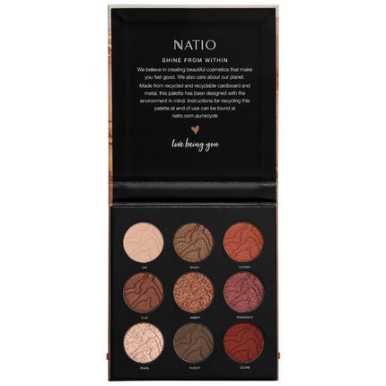 Natio Mineral Eyeshadow Palette Luminous Amber
