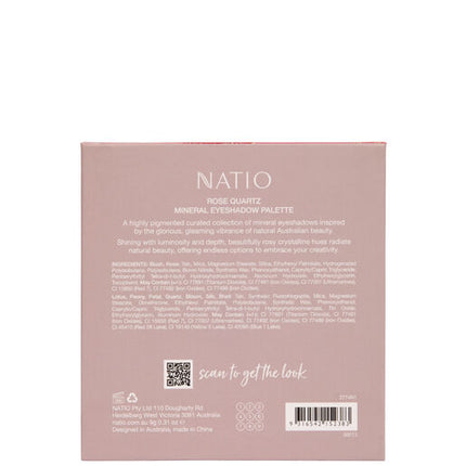 Natio Mineral Eyeshadow Palette Rose Quartz