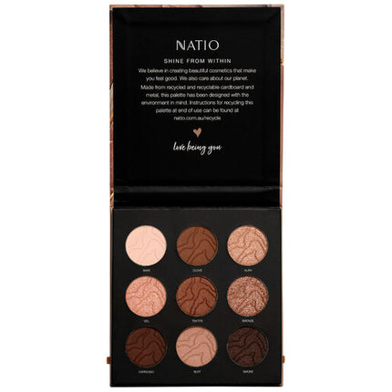 Natio Mineral Eyeshadow Palette Earthy Tektites