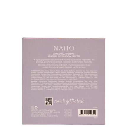 Natio Mineral Eyeshadow Palette Graceful Amethyst