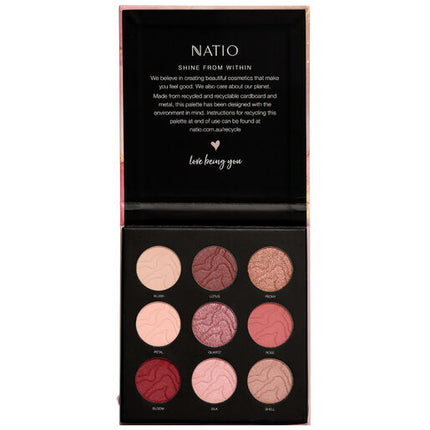 Natio Mineral Eyeshadow Palette Rose Quartz