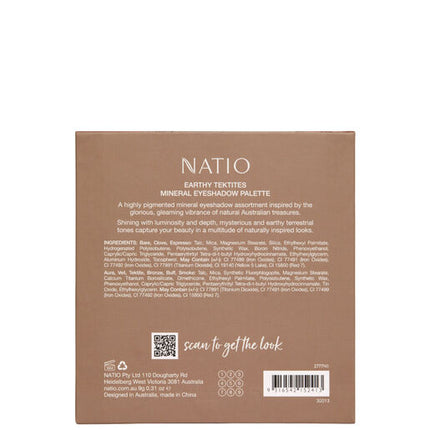 Natio Mineral Eyeshadow Palette Earthy Tektites