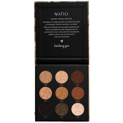 Natio Mineral Eyeshadow Palette Golden Citrine