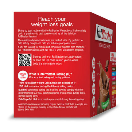 Naturopathica FatBlaster Weight Loss Shake 14 Meal Variety Pack 14x33g