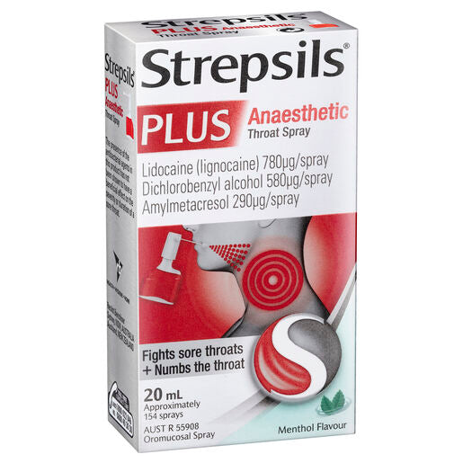 Strepsils Plus Anaesthetic Sore Throat Spray 20ml