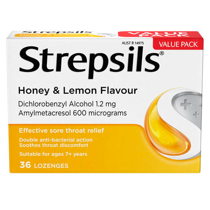 Strepsils Honey & Lemon 36 Lozenges
