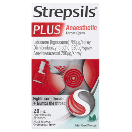 Strepsils Plus Anaesthetic Sore Throat Spray 20ml