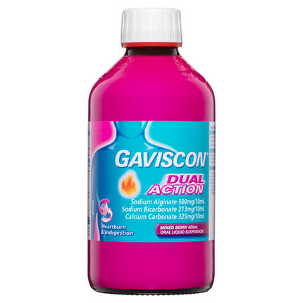 Gaviscon Dual Action Mixed Berry 600ml