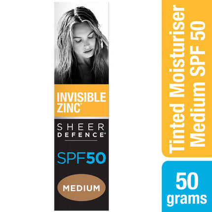 Invisible Zinc Sheer Defence Tinted Moisturiser SPF 50+ 50g