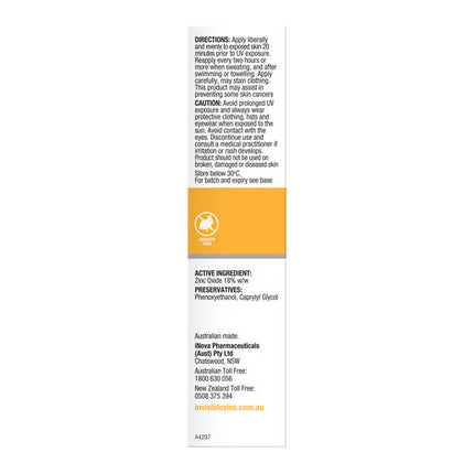 Invisible Zinc Tinted Daywear Mineral Shield SPF 30 Light 50g