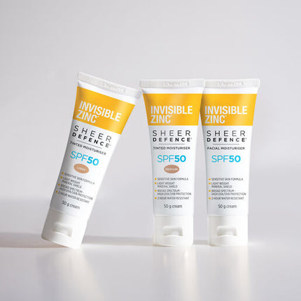 Invisible Zinc Sheer Defence Tinted Moisturiser SPF 50 Light 50g