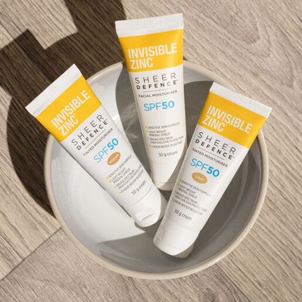 Invisible Zinc Sheer Defence Tinted Moisturiser SPF 50+ 50g
