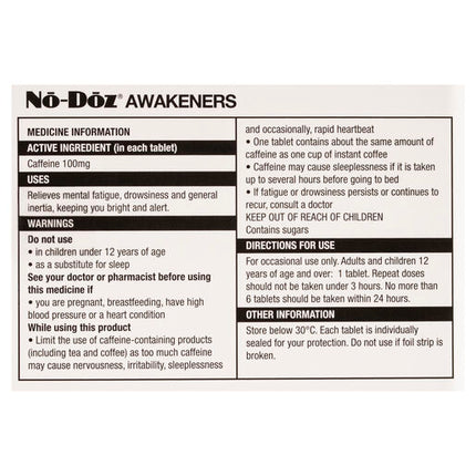 No-Doz 24 Tablets