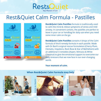 Rest & Quiet Calm Pastilles Orange 50g