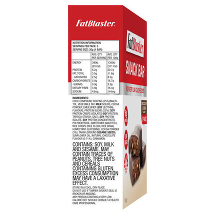 Naturopathica Fatblaster Chocolate Crunch Bar 5 x 30g