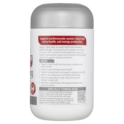 Nature's Way Adult Vita Gummies High Strength CoQ10 150mg 30 Gummies