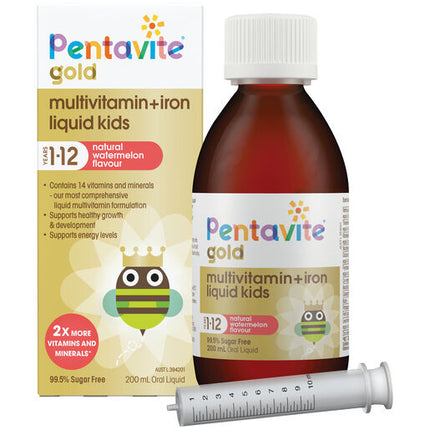 Pentavite Gold Multivitamin + Iron Liquid 200ml
