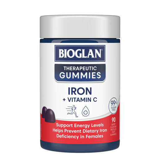 Bioglan Therapeutic Gummies Iron + Vitamin C 90 Gummies