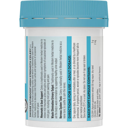 Swisse Ultiboost High Strength Celery 50 Capsules