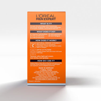 L'Oreal Men Expert Hydra Energetic SPF15 Moisturiser 50mL