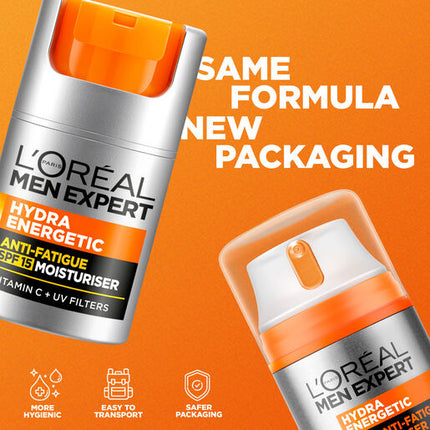 L'Oreal Men Expert Hydra Energetic SPF15 Moisturiser 50mL