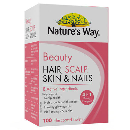 Nature's Way Beauty Hair Scalp Skin & Nails 100 Tablets