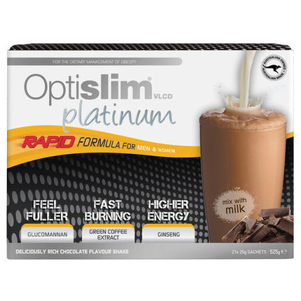 Optislim VLCD Platinum Shake Chocolate 21 x 25g