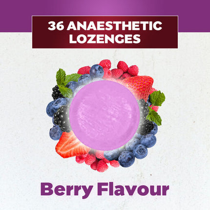 Betadine Anaesthetic Lozenges Berry 36 Pack