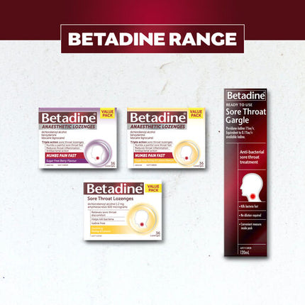 Betadine Anaesthetic Lozenges Berry 36 Pack