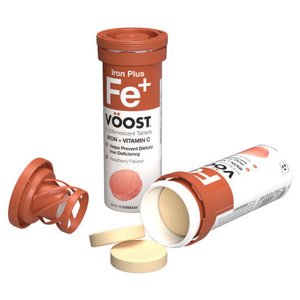 Voost Iron Plus Vitaminc C 10 Effervescent Tablets