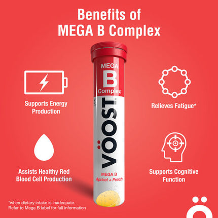 Voost Mega B Complex 20 Effervescent Tablets