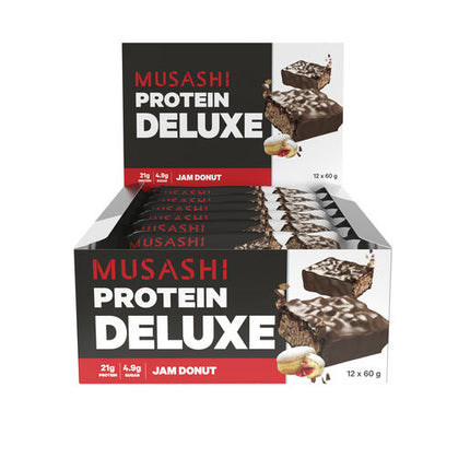 Musashi Deluxe Protein Bar Jam Donut Flavour 60g