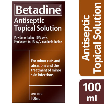 Betadine Antiseptic Topical Solution Liquid 100ml