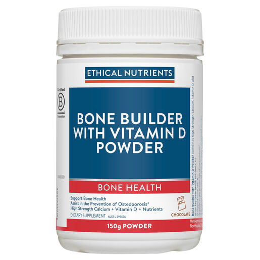 Ethical Nutrients Bone Builder with Vitamin D Powder Chocolate 150g Powder