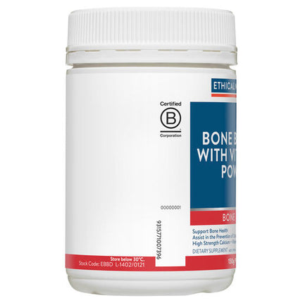 Ethical Nutrients Bone Builder with Vitamin D Powder Chocolate 150g Powder