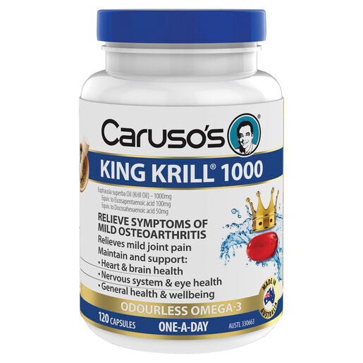 Caruso's Natural Health King Krill 1000mg 120 Capsules