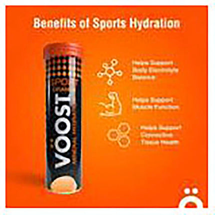Voost Sports Isotonic Orange 10 Effervescent Tablets