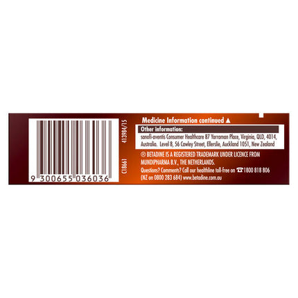 Betadine Cold Sore Ointment Cream 7.5g