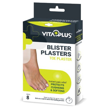 Vita Plus Hydrocolloid Blister Toe Plaster 8 Pack