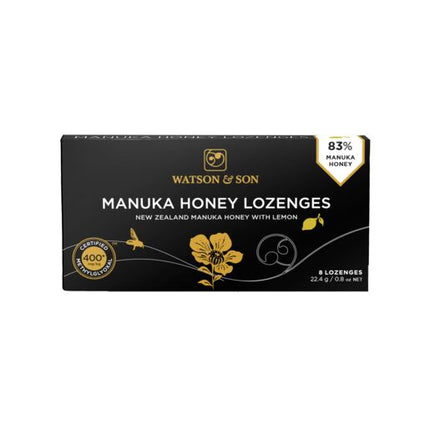 Watson & Son Manuka Honey & Lemon 8 Lozenges