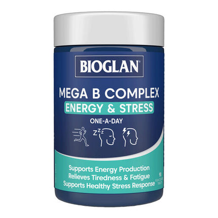 Bioglan Mega B Complex Energy & Stress 90 Tablets