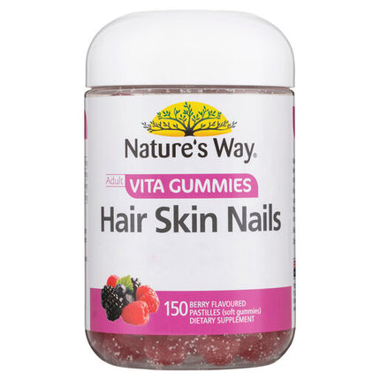 Nature's Way Adult Vita Gummies Hair Skin Nails 150 Gummies