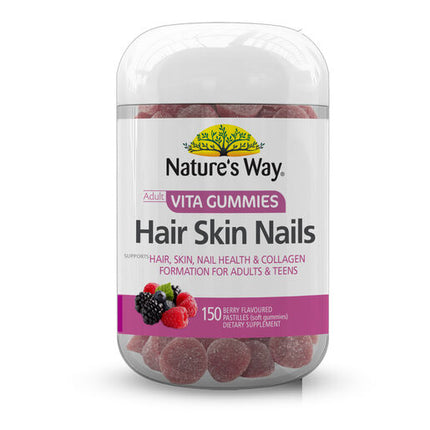 Nature's Way Adult Vita Gummies Hair Skin Nails 150 Gummies