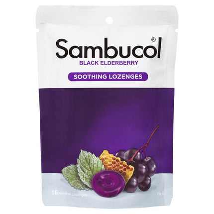 Sambucol Soothing Menthol Lozenges 16 Pack