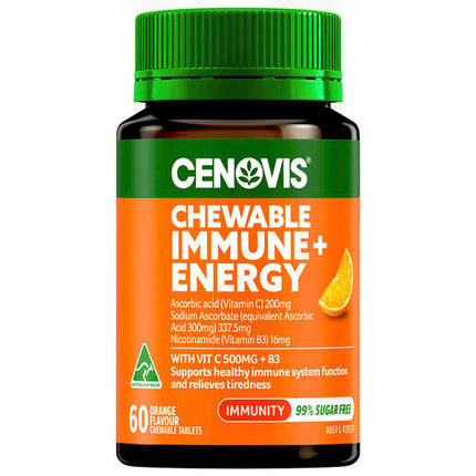 Cenovis Chewable Immune + Energy 60 Tablets